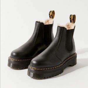 Dr.Martens Platform Chelsea Boot with Fur